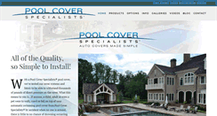 Desktop Screenshot of poolcoverspecialists.com