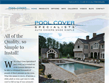 Tablet Screenshot of poolcoverspecialists.com